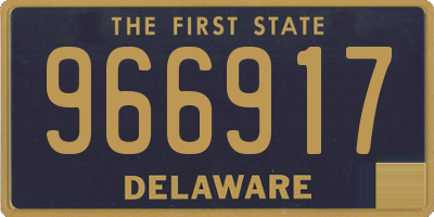 DE license plate 966917