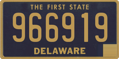 DE license plate 966919