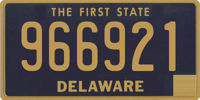 DE license plate 966921