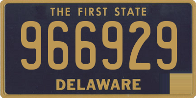 DE license plate 966929