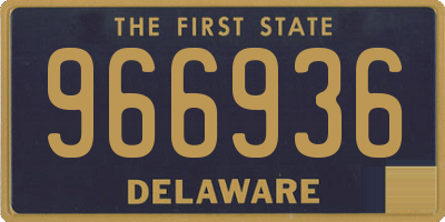 DE license plate 966936