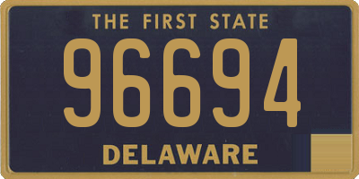 DE license plate 96694