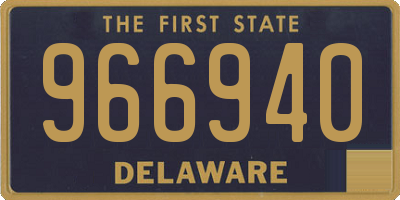 DE license plate 966940