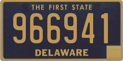 DE license plate 966941