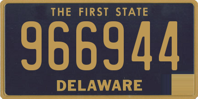 DE license plate 966944