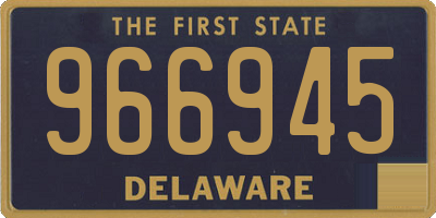 DE license plate 966945