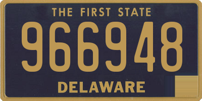 DE license plate 966948