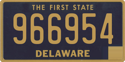 DE license plate 966954