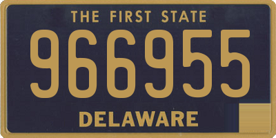 DE license plate 966955