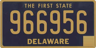 DE license plate 966956