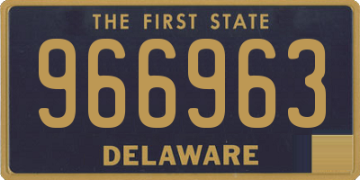 DE license plate 966963