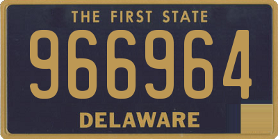 DE license plate 966964