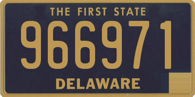 DE license plate 966971