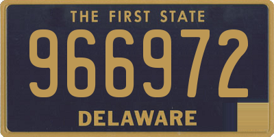 DE license plate 966972