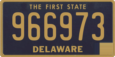 DE license plate 966973