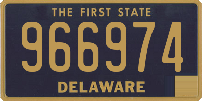 DE license plate 966974