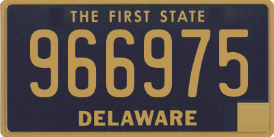 DE license plate 966975