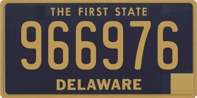 DE license plate 966976