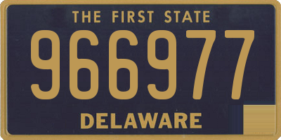 DE license plate 966977