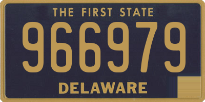 DE license plate 966979