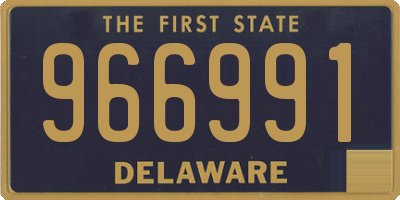 DE license plate 966991