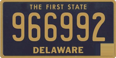 DE license plate 966992