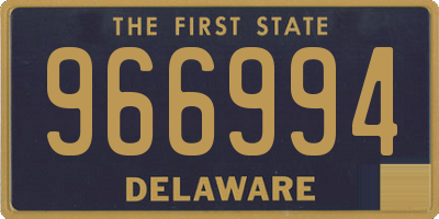 DE license plate 966994