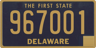 DE license plate 967001