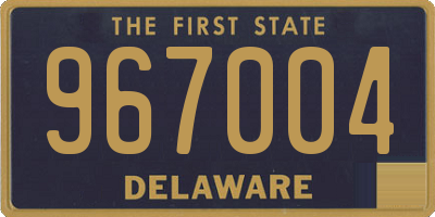 DE license plate 967004