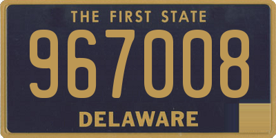 DE license plate 967008