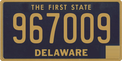 DE license plate 967009