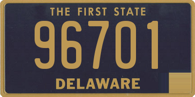 DE license plate 96701