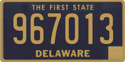 DE license plate 967013