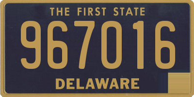 DE license plate 967016