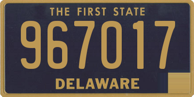 DE license plate 967017