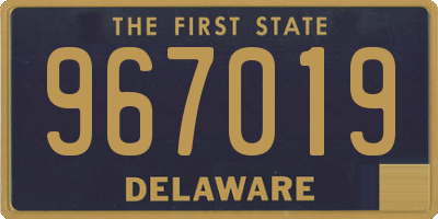 DE license plate 967019