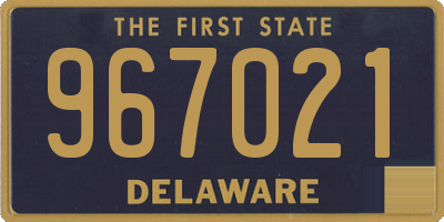 DE license plate 967021