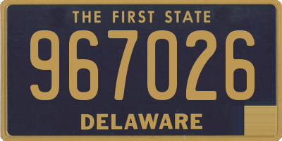 DE license plate 967026