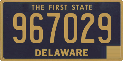 DE license plate 967029