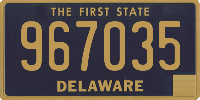 DE license plate 967035