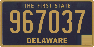 DE license plate 967037