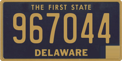 DE license plate 967044