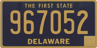 DE license plate 967052