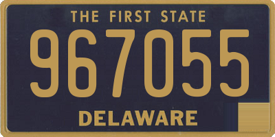 DE license plate 967055