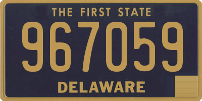 DE license plate 967059