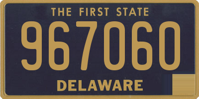 DE license plate 967060