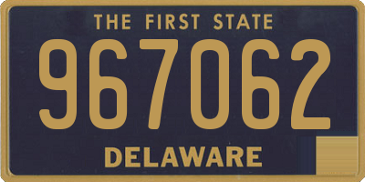 DE license plate 967062