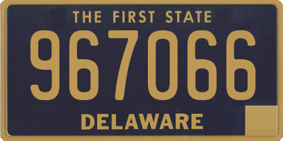 DE license plate 967066