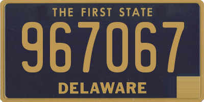 DE license plate 967067