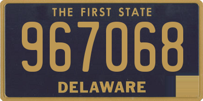 DE license plate 967068